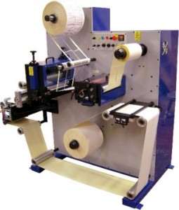 Daco 'D' label converter Rotary die cutter for the production of plain labels. The machine is equipped with a single rotary die station, rotary slitting, a single product rewind and label counter.