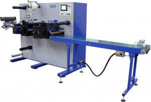 Daco D250R - Roll to Sheet Digital Label Converting and Finishing Daco D250R die cutting in register and sheeting digital labels