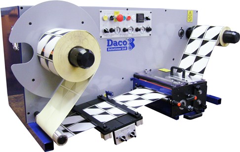 Daco DT250 Table Top Slitter Rewinder Daco DT250 Table Top Slitter Rewinder for the slitting and rewinding of die cut self adhesive labels