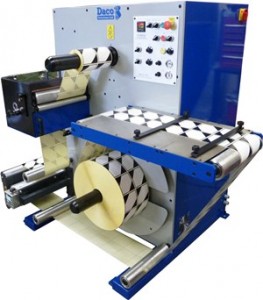 Daco SR - slitter inspection rewinder Daco SR inspection slitter rewinder for the rewinding of self adhesive labels