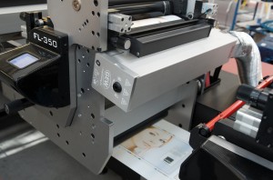 Edale FL-350 servo driven flexographic press with GEW UV dryer
